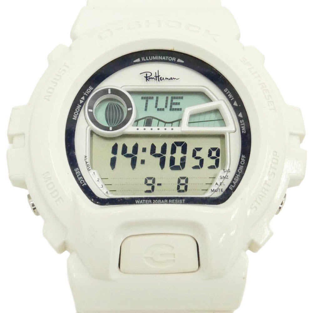 G-SHOCK ジーショック Ron Herman ロンハーマン GLX-6900 Ron Herman ロンハーマン 2018 5th ANNIVERSARY G-LIDE 腕時計 ウォッチ ホワイト系【中古】