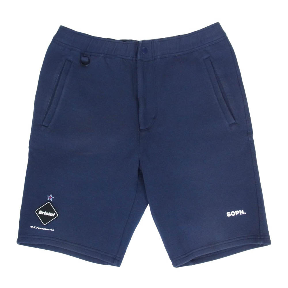 F.C.R.B. エフシーアールビー 18SS FCRB-180028 TECH SWEAT TRAINING SHORTS テック スウェット トレーニング ショーツ ショートパンツ ネイビー系 M【中古】