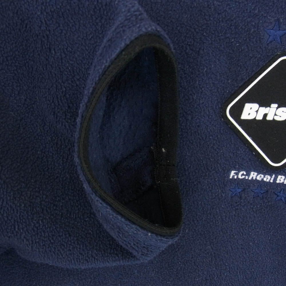 F.C.R.B. エフシーアールビー 19AW FCRB-192043 POLARTEC MICRO FLEECE L/S TOP ポーラーテック マイクロ ラバーロゴ 刺繍 フリース スウェット トレーナー ネイビー系 M【中古】