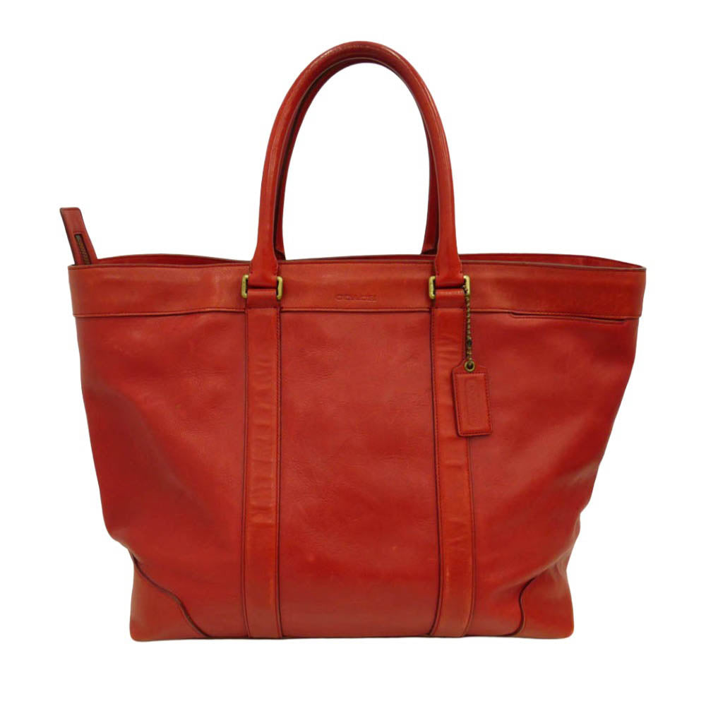 COACH コーチ 70487 レガシー ウィークエンド レザー トート ハンド バッグ レッド系【中古】