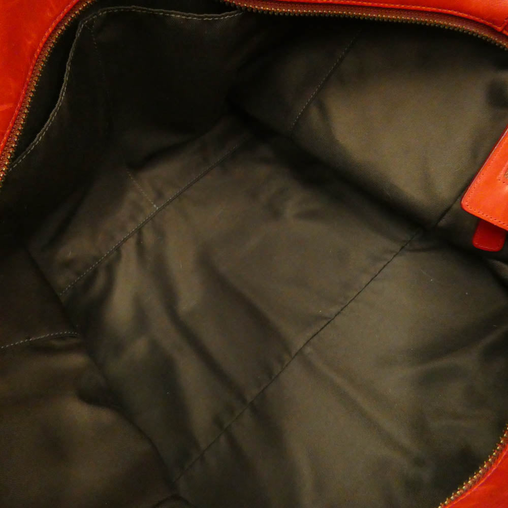 COACH コーチ 70487 レガシー ウィークエンド レザー トート ハンド バッグ レッド系【中古】