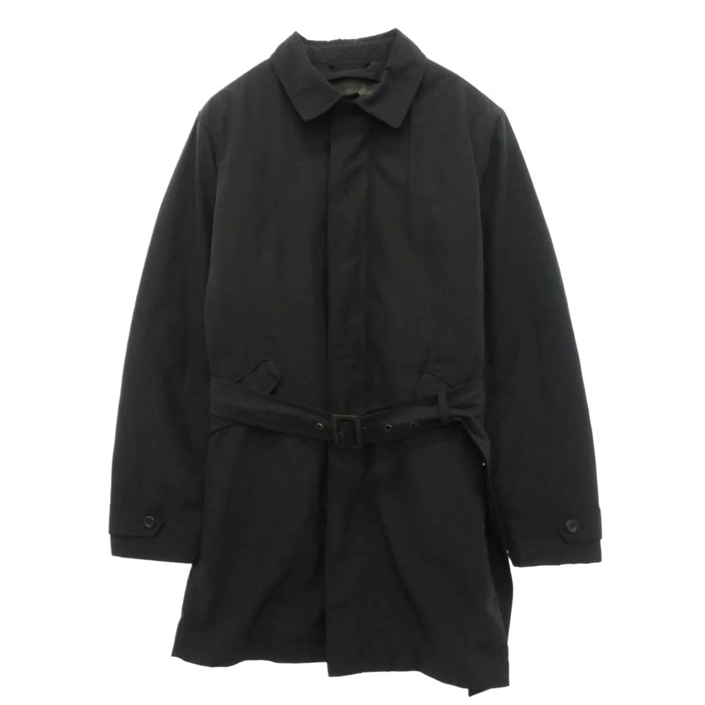 Emporio Armani エンポリオ・アルマーニ H1L390 MATT LINE 取り外し可能キルティングライナー付き トレンチ コート ブラック系 50【中古】