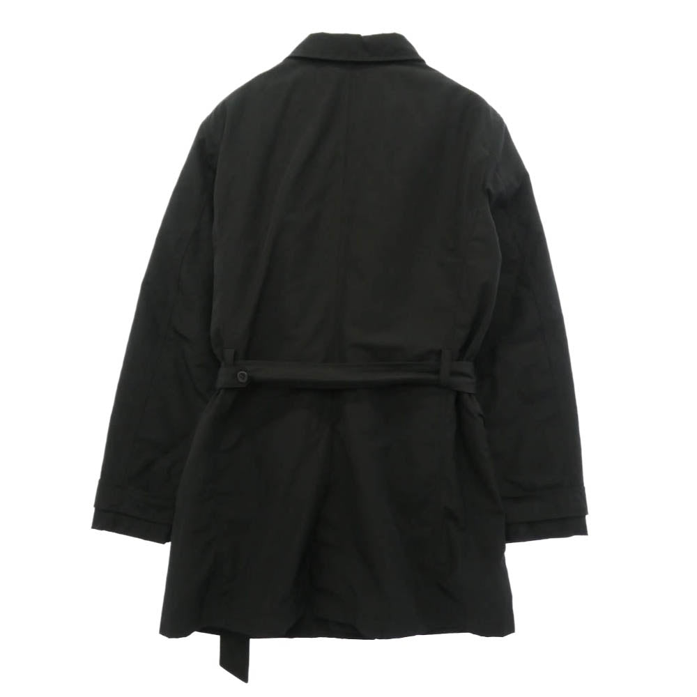 Emporio Armani エンポリオ・アルマーニ H1L390 MATT LINE 取り外し可能キルティングライナー付き トレンチ コート ブラック系 50【中古】