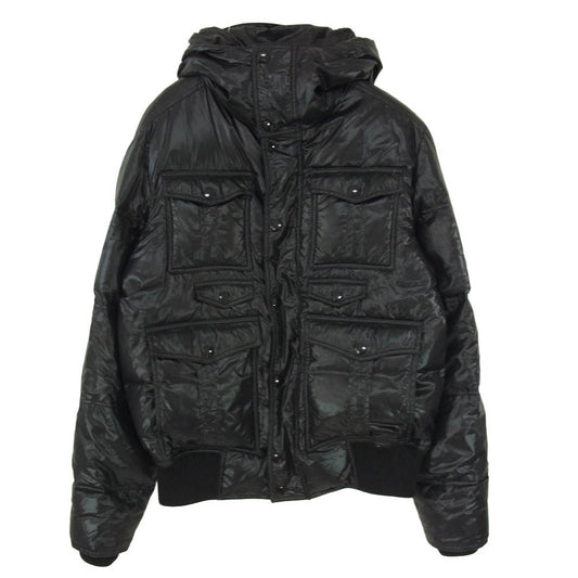 GUCCI グッチ 200610 Z4063 ロゴワッペン ダウン ジャケット ブラック系 50【中古】