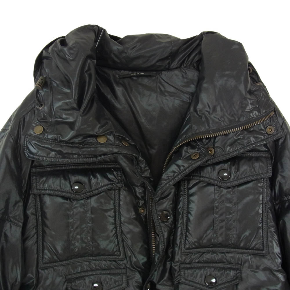 GUCCI グッチ 200610 Z4063 ロゴワッペン ダウン ジャケット ブラック系 50【中古】