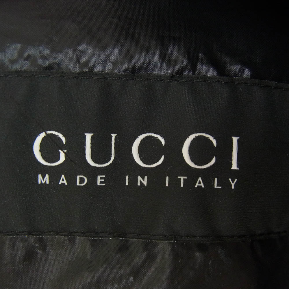 GUCCI グッチ 200610 Z4063 ロゴワッペン ダウン ジャケット ブラック系 50【中古】