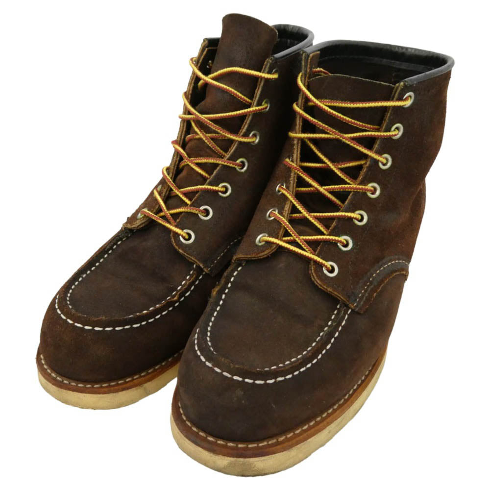RED WING レッドウィング 8878 6 inch Classic Moc モックトゥ ブーツ ジャワ ミュールスキナー ラフアウト ダークブラウン系 US9E【中古】