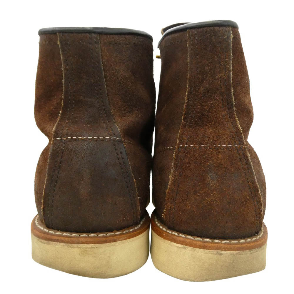 RED WING レッドウィング 8878 6 inch Classic Moc モックトゥ ブーツ ジャワ ミュールスキナー ラフアウト ダークブラウン系 US9E【中古】