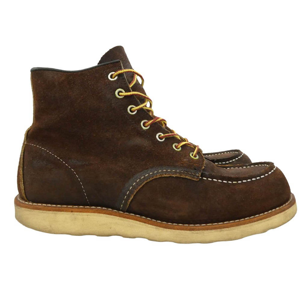 RED WING レッドウィング 8878 6 inch Classic Moc モックトゥ ブーツ ジャワ ミュールスキナー ラフアウト ダークブラウン系 US9E【中古】