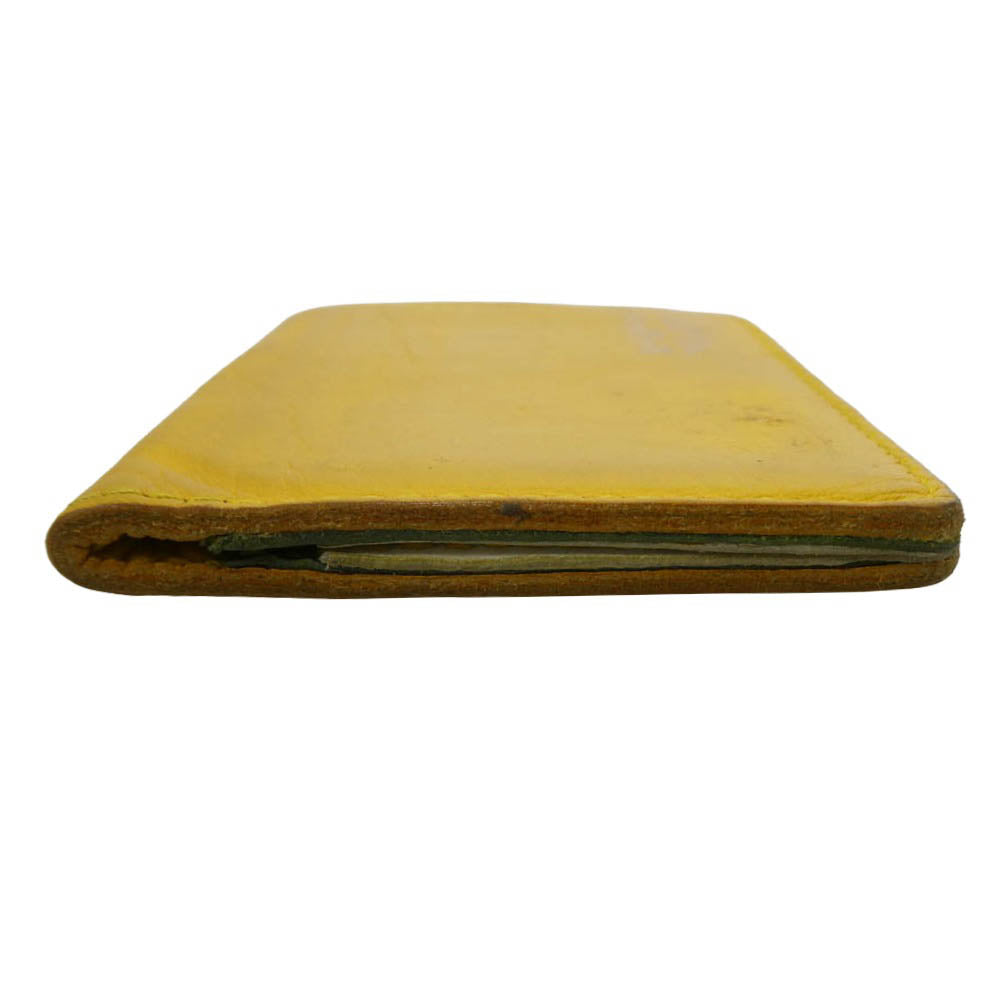 Lewis Leathers ルイスレザー Leather card case ホースハイド レザー カードケース 名刺入れ イエロー系【中古】