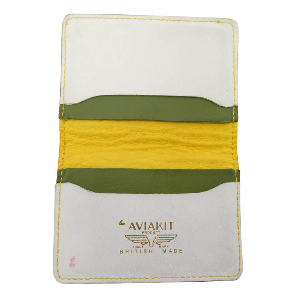Lewis Leathers ルイスレザー Leather card case ホースハイド レザー カードケース 名刺入れ イエロー系【中古】
