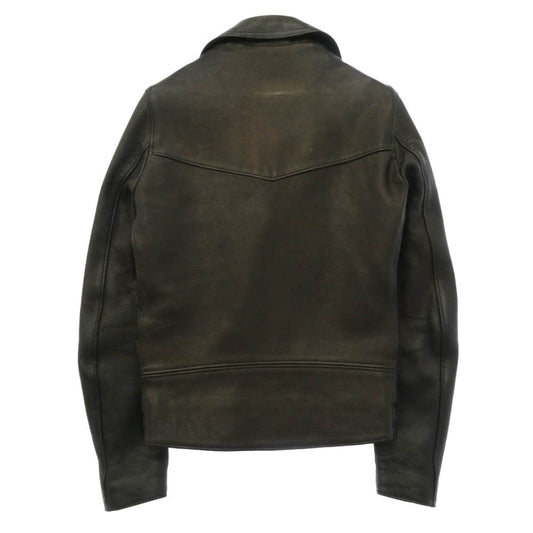 Lewis Leathers ルイスレザー 391T × The REAL McCOY'S リアルマッコイズ LIGHTNING DEERSKIN ライトニング ディアスキン ライダース ジャケット ブラック系 34【中古】