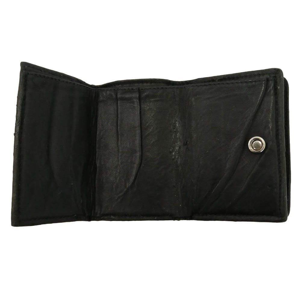 CHROME HEARTS クロムハーツ（原本無） OPEN WOUND オープンウーンド レザー ウォレット ブラック系【中古】