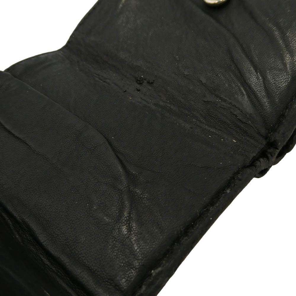 CHROME HEARTS クロムハーツ（原本無） OPEN WOUND オープンウーンド レザー ウォレット ブラック系【中古】