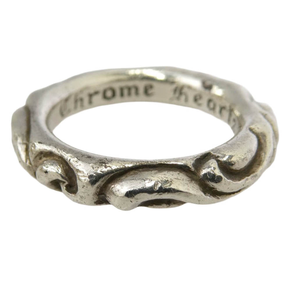 CHROME HEARTS クロムハーツ（原本無） SCRL BAND スクロールバンド リング シルバー系 15号【中古】