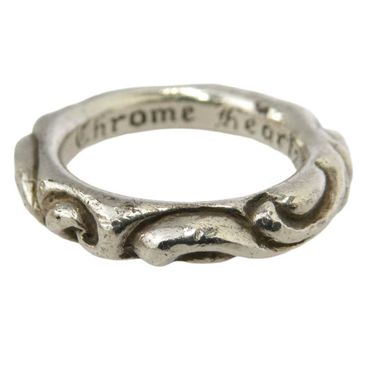 CHROME HEARTS クロムハーツ（原本無） SCRL BAND スクロールバンド リング シルバー系 15号【中古】