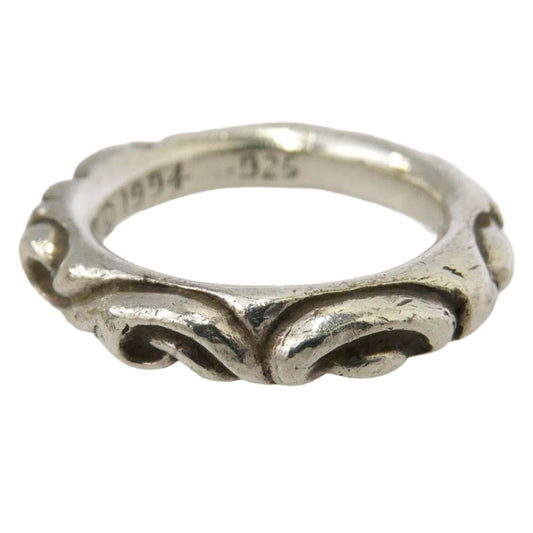 CHROME HEARTS クロムハーツ（原本無） SCRL BAND スクロールバンド リング シルバー系 15号【中古】