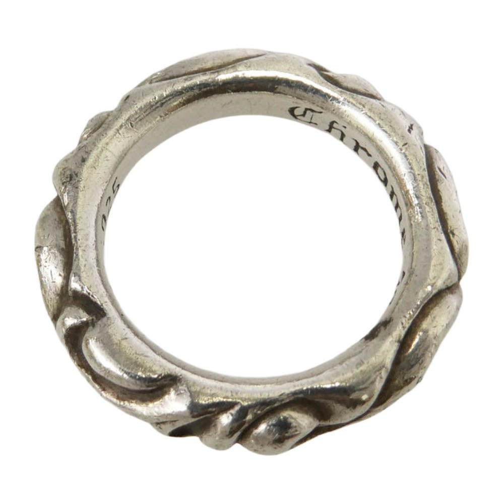 CHROME HEARTS クロムハーツ（原本無） SCRL BAND スクロールバンド リング シルバー系 15号【中古】