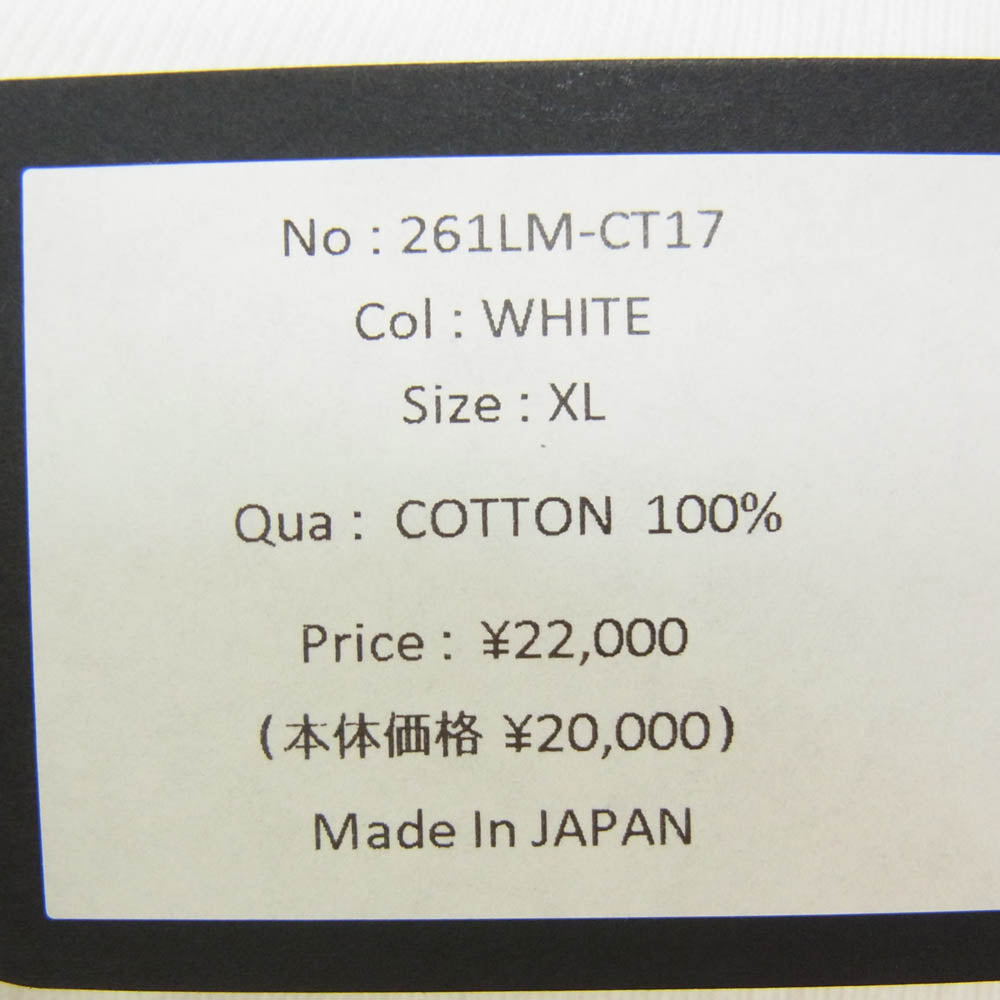 ラストマン 26SS 261LM-CT17 PRINTED TEE SHIRTS BALANCE リラックスフィット オーバーサイズ 半袖 Tシャツ ホワイト系 XL【極上美品】【中古】