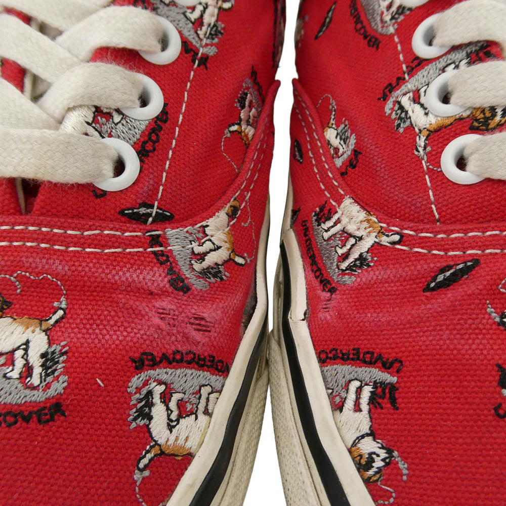 UNDERCOVER アンダーカバー VANS バンズ VN000EE8CJG VANS バンズ OTW Era 95 ローカット スニーカー レッド系 26.5cm【中古】