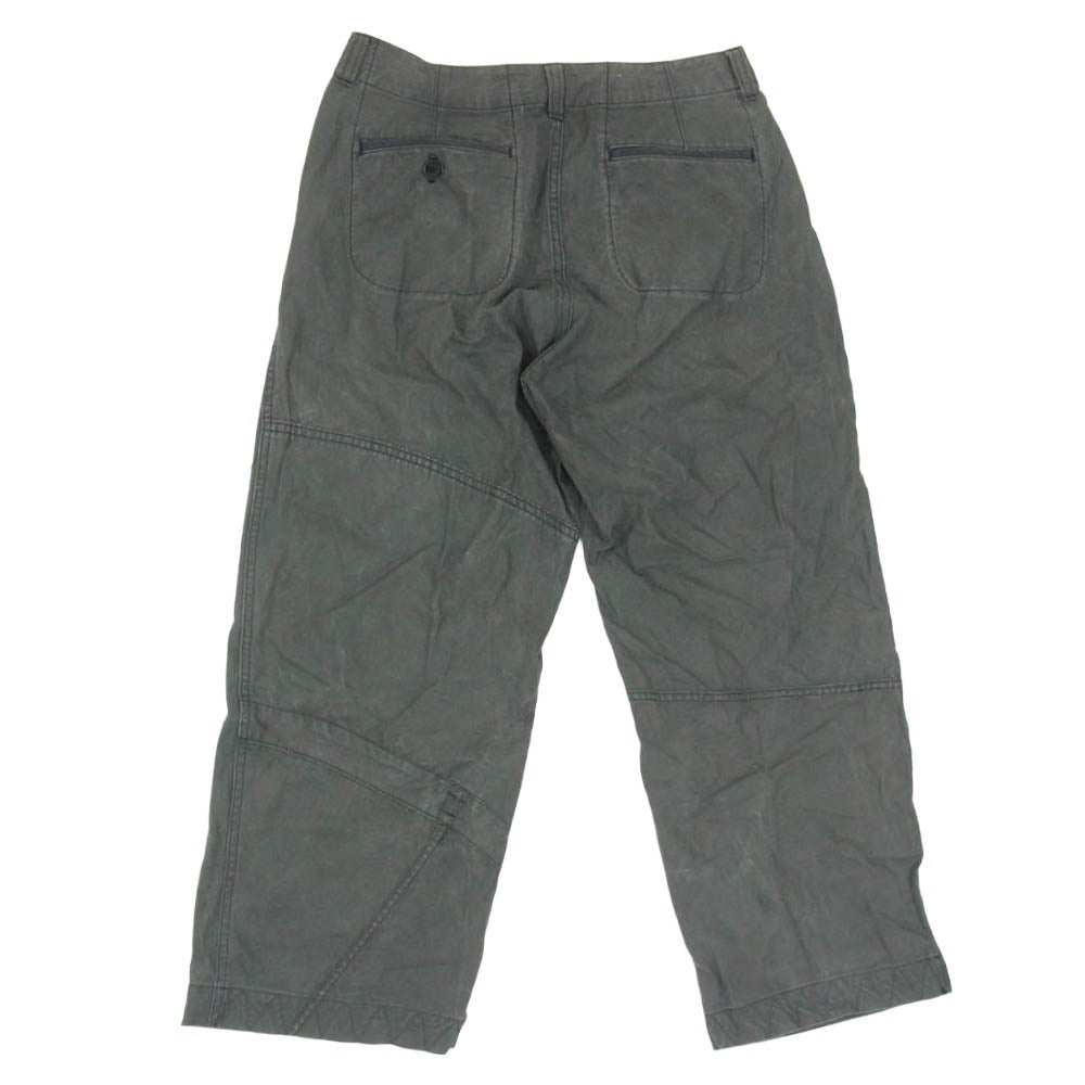 KUON クオン E2002-PT01 Military Tent CLOTH Wide Pants ミリタリーテントクロス ワイド パンツ ブルーグレー系 M【極上美品】【中古】