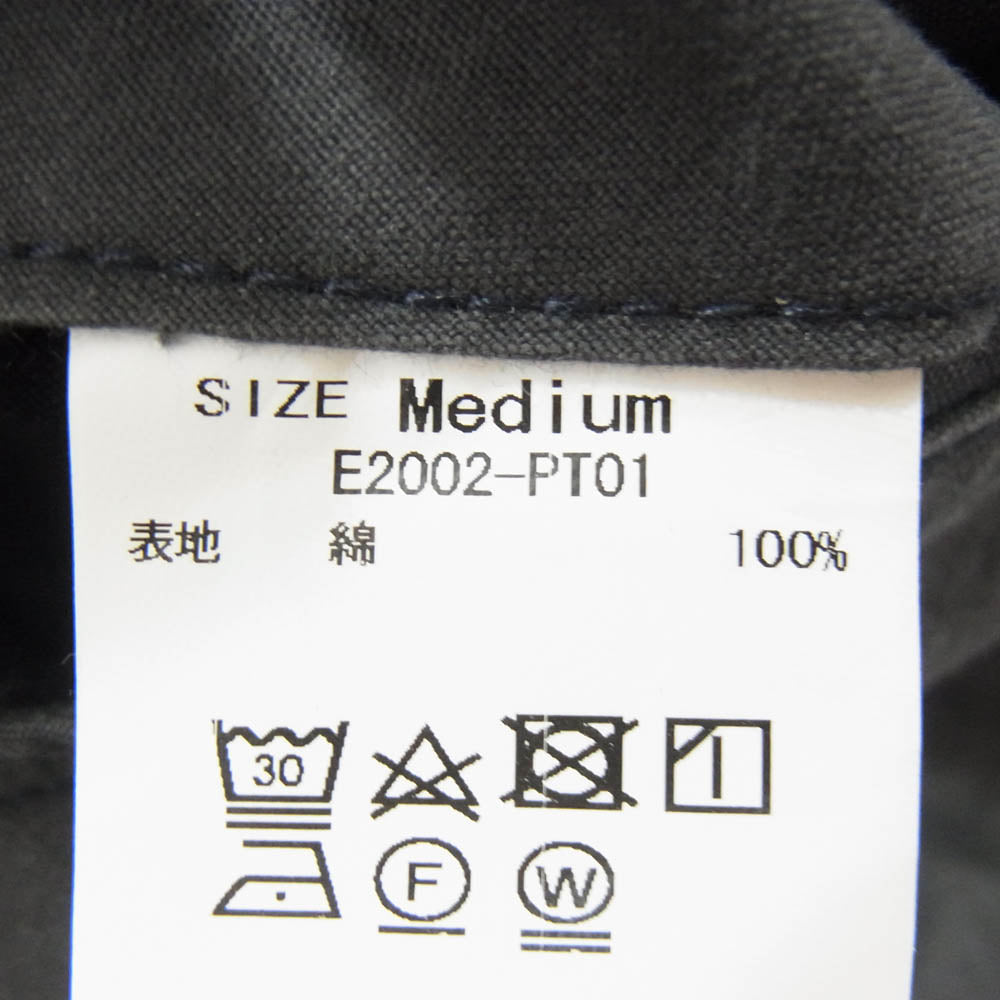 KUON クオン E2002-PT01 Military Tent CLOTH Wide Pants ミリタリーテントクロス ワイド パンツ ブルーグレー系 M【極上美品】【中古】