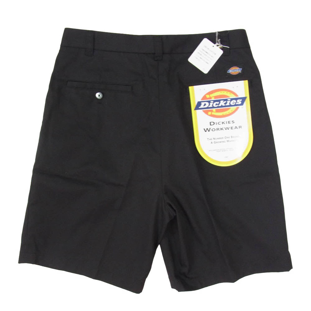 WACKO MARIA ワコマリア 25SS 25SS-WMP-DC02 × DICKIES PLEATED SHORT TROUSERS プリーツ ショート トラウザーズ パンツ ブラック系 S【新古品】【未使用】【中古】