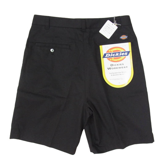 WACKO MARIA ワコマリア 25SS 25SS-WMP-DC02 × DICKIES PLEATED SHORT TROUSERS プリーツ ショート トラウザーズ パンツ ブラック系 S【新古品】【未使用】【中古】