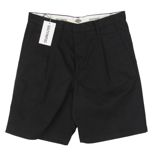 WACKO MARIA ワコマリア Dickies ディッキーズ 25SS 25SS-WMP-DC02 × DICKIES PLEATED SHORT TROUSERS プリーツ ショート トラウザーズ パンツ ブラック系 M【新古品】【未使用】【中古】