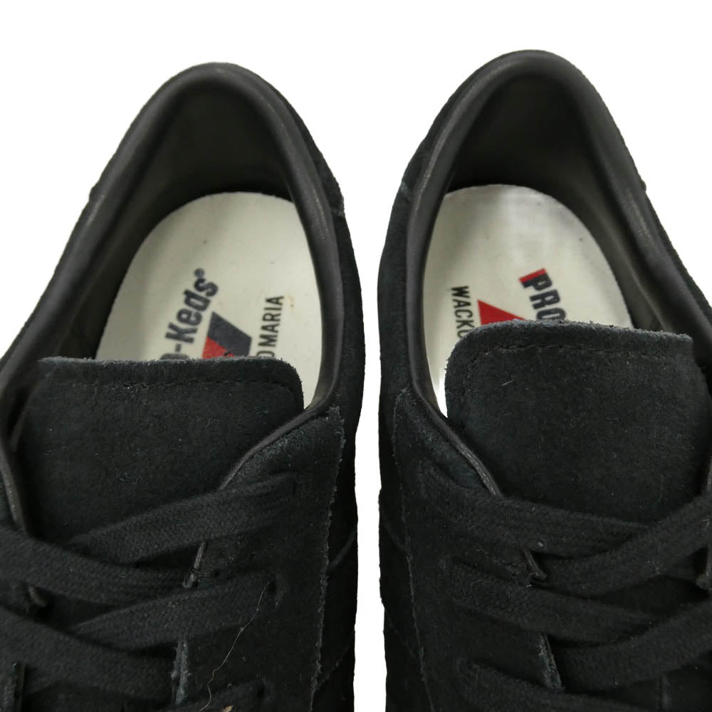 WACKO MARIA ワコマリア PRO-Keds プロケッズ PN1021W1 PRO-KEDS プロケッズ ROYAL PLUS SUEDE LO ロイヤルプラス スエード ロー スニーカー ブラック系 27.5cm【美品】【中古】