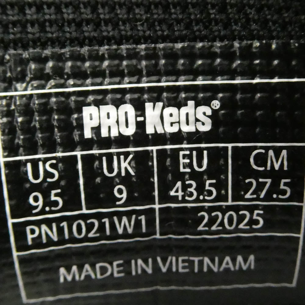 WACKO MARIA ワコマリア PRO-Keds プロケッズ PN1021W1 PRO-KEDS プロケッズ ROYAL PLUS SUEDE LO ロイヤルプラス スエード ロー スニーカー ブラック系 27.5cm【美品】【中古】