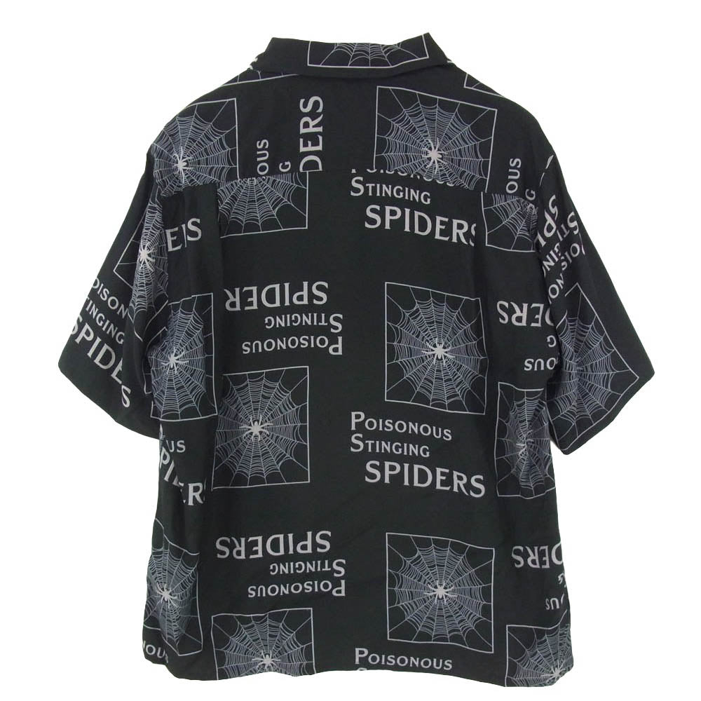WACKO MARIA ワコマリア 26SS TPS-WM-HI03 × THE PHOENICIAN SCHEME S/S HAWAIIAN SHIRT TYPE-3 フェニキア スキーム 開襟 オープンカラー 半袖 ハワイアンシャツ ブラック系 M【新古品】【未使用】【中古】