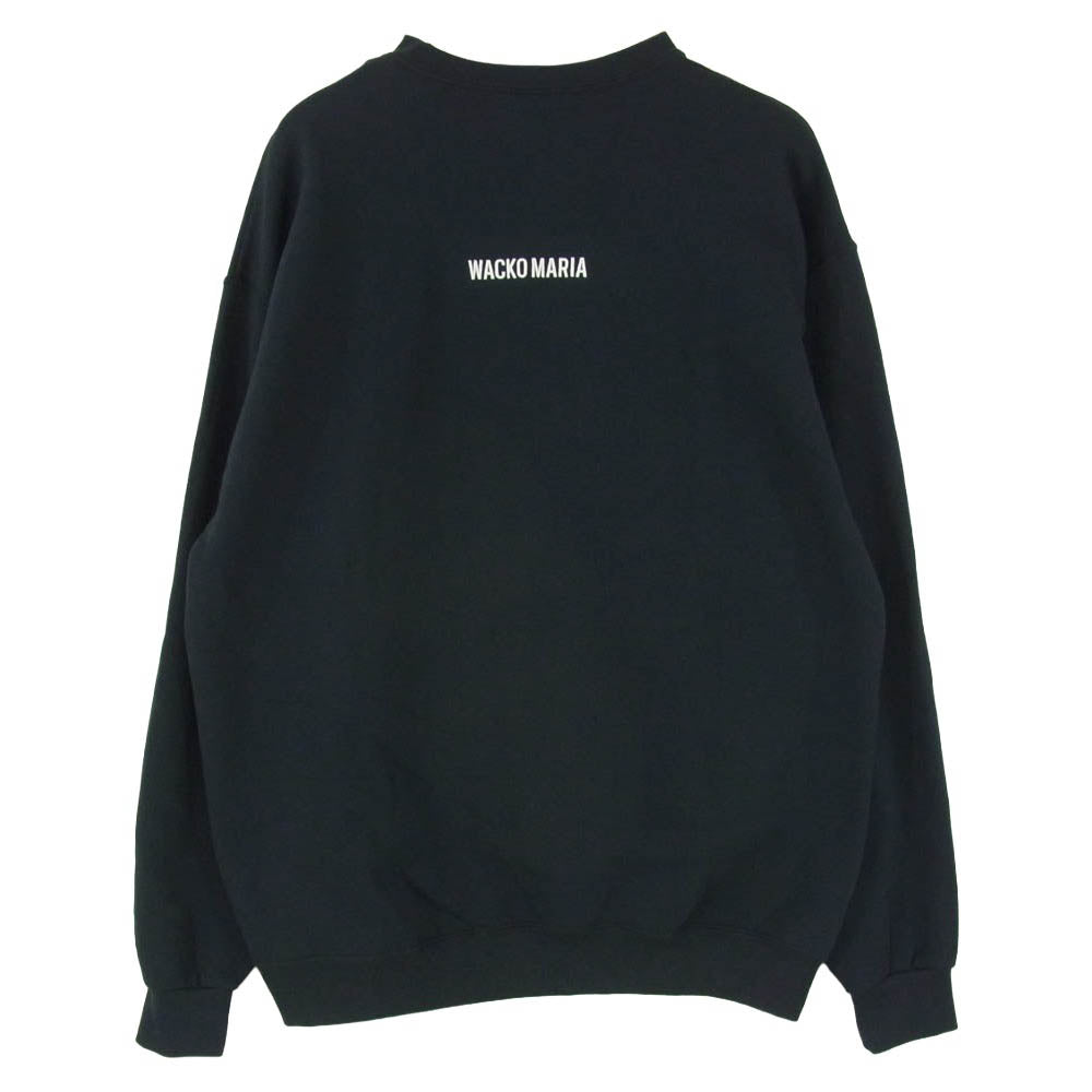 WACKO MARIA ワコマリア 25SS SBM-WM-SS02 × STAND BY ME CREW NECK SWEAT SHIRT スタンドバイミー クルーネック スウェットシャツ トレーナー ブラック系 L【新古品】【未使用】【中古】