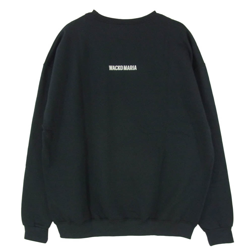 WACKO MARIA ワコマリア 25SS SBM-WM-SS02 × STAND BY ME CREW NECK SWEAT SHIRT スタンドバイミー クルーネック スウェットシャツ トレーナー ブラック系 XL【新古品】【未使用】【中古】