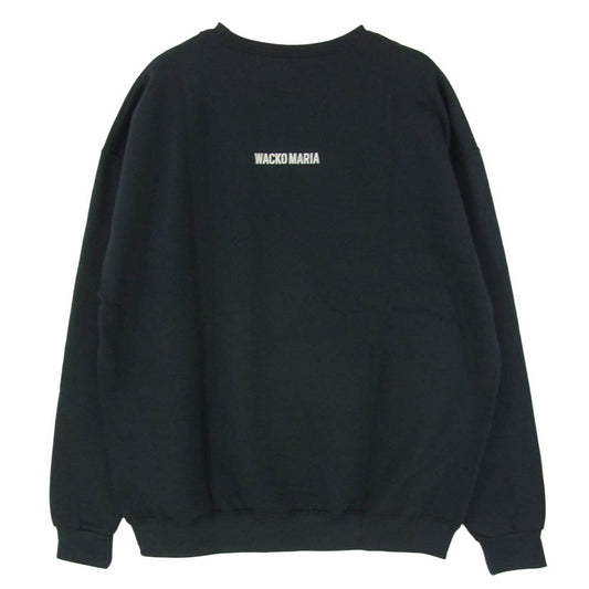 WACKO MARIA ワコマリア 25SS SBM-WM-SS02 × STAND BY ME CREW NECK SWEAT SHIRT スタンドバイミー クルーネック スウェットシャツ トレーナー ブラック系 XL【新古品】【未使用】【中古】