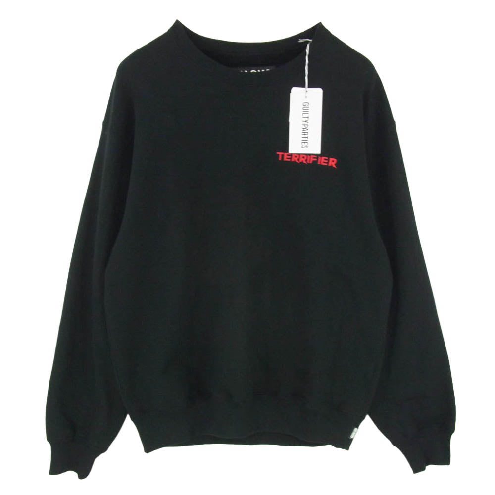 WACKO MARIA ワコマリア 25AW TERRIFIER-WM-SS08 × TERRIFIER HEAVY WEIGHT SWEAT SHIRT テリファー ヘビーウェイトスウエット トレーナー ブラック系 M【新古品】【未使用】【中古】