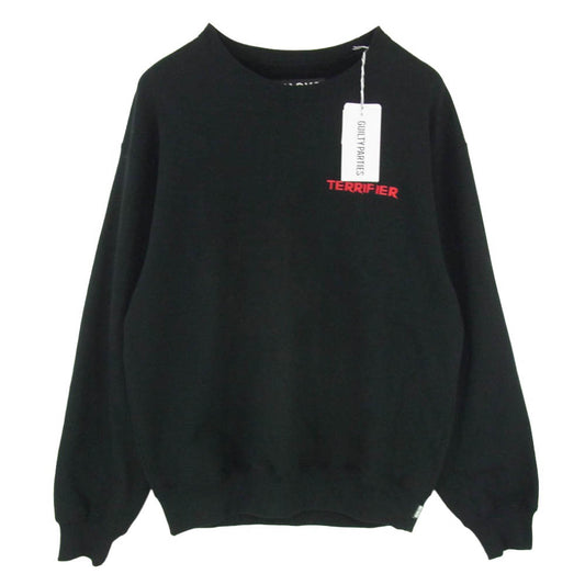 WACKO MARIA ワコマリア 25AW TERRIFIER-WM-SS08 × TERRIFIER HEAVY WEIGHT SWEAT SHIRT テリファー ヘビーウェイトスウエット トレーナー ブラック系 M【新古品】【未使用】【中古】