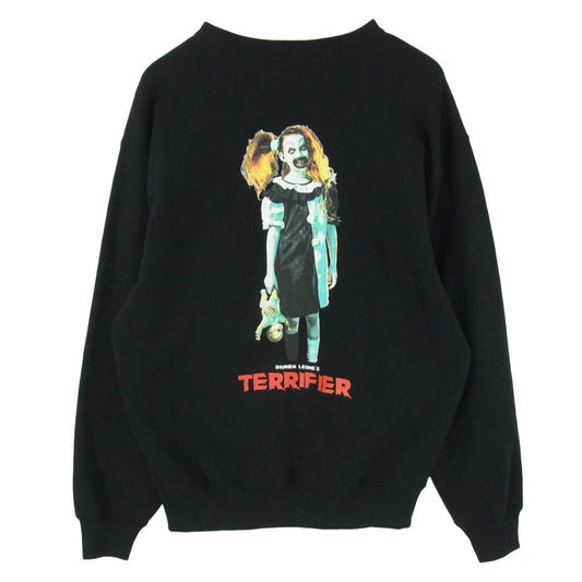 WACKO MARIA ワコマリア 25AW TERRIFIER-WM-SS08 × TERRIFIER HEAVY WEIGHT SWEAT SHIRT テリファー ヘビーウェイトスウエット トレーナー ブラック系 M【新古品】【未使用】【中古】