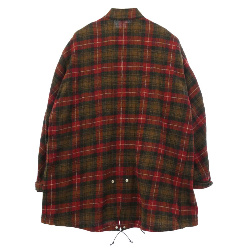 BEDWIN & THE HEARTBREAKERS ベドウィンアンドザハートブレイカーズ 23AW 23AB5602 WOOL TYPE M-65 MILITARY COAT MOON社製 シェットランドウール生地 フィッシュテール モッズコート レッド系 3【極上美品】【中古】