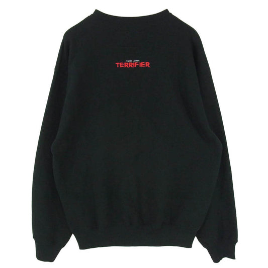 WACKO MARIA ワコマリア 25AW TERRIFIER-WM-SS06 ×Terrifier Heavy Weight Sweat Shirt テリファー ヘビー ウェイト スウェット シャツ トレーナー ブラック系 M【新古品】【未使用】【中古】