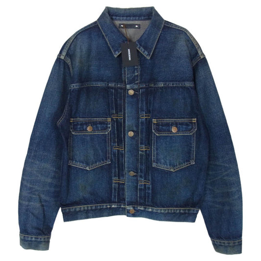 MINEDENIM マインデニム 26SS 2604-8004 Denim CF-TYPE2 GJKT USD 錆加工 デニムジャケット インディゴブルー系 2【極上美品】【中古】
