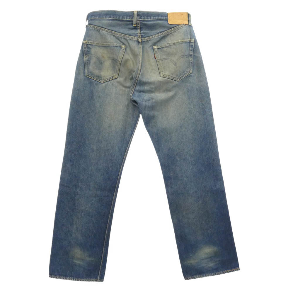 Levi's リーバイス 50s 紙パッチ ギャラ入り 501XX フライボタン裏刻印ツメ 足長R デニム パンツ インディゴブルー系 W33インチ程度【中古】