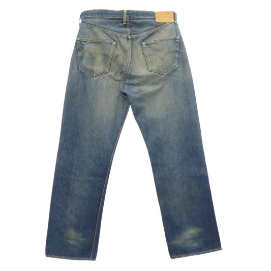 Levi's リーバイス 50s 紙パッチ ギャラ入り 501XX フライボタン裏刻印ツメ 足長R デニム パンツ インディゴブルー系 W33インチ程度【中古】