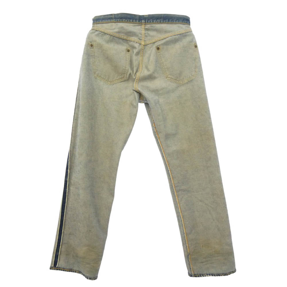 Levi's リーバイス 50s 紙パッチ ギャラ入り 501XX フライボタン裏刻印ツメ 足長R デニム パンツ インディゴブルー系 W33インチ程度【中古】