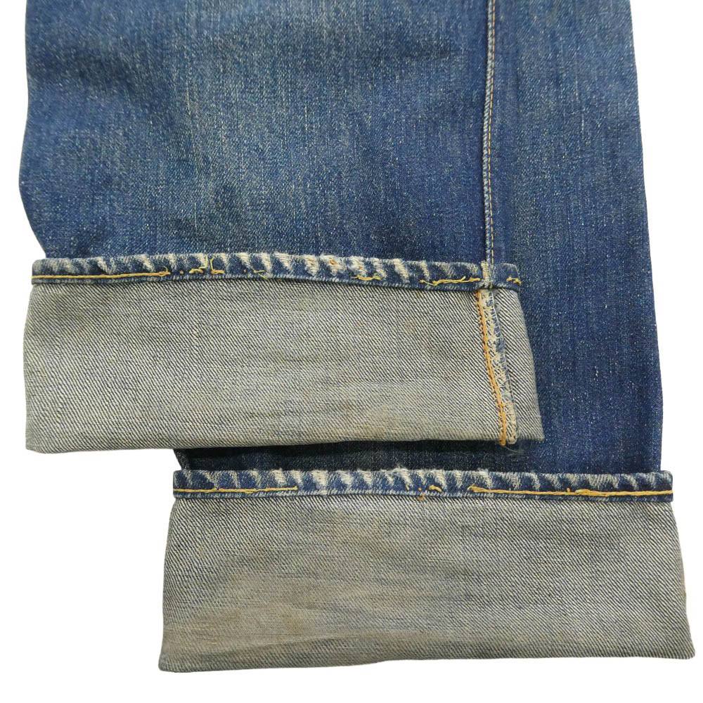Levi's リーバイス 50s 紙パッチ ギャラ入り 501XX フライボタン裏刻印ツメ 足長R デニム パンツ インディゴブルー系 W33インチ程度【中古】