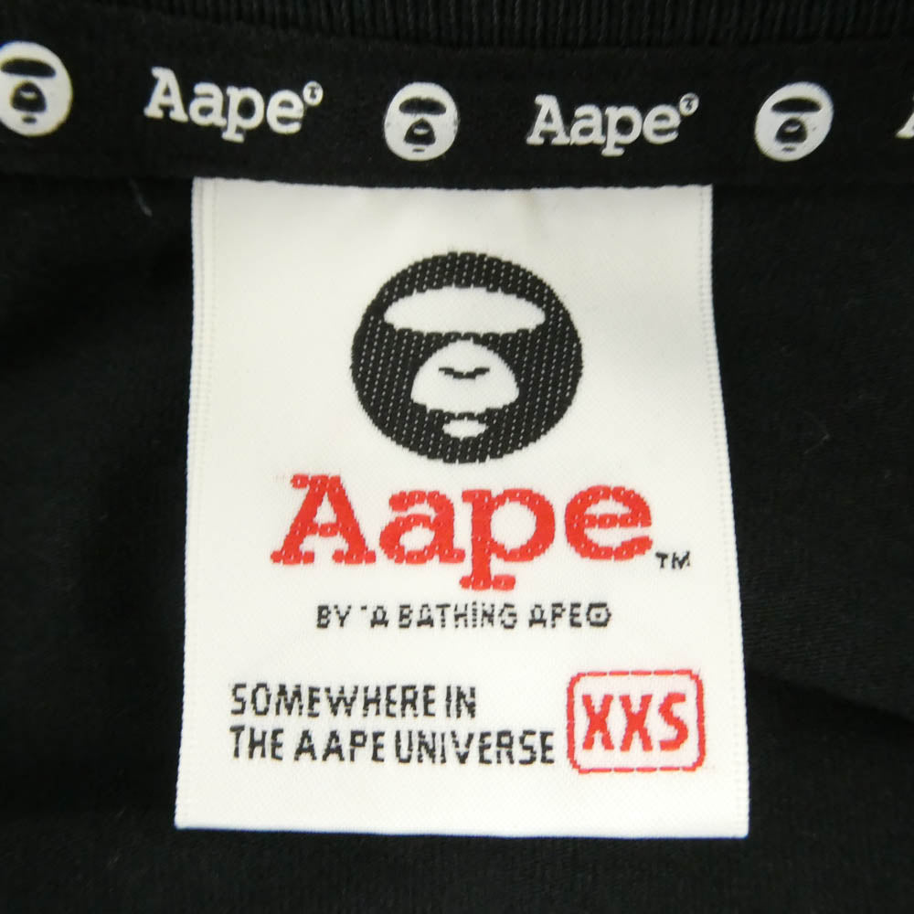 A BATHING APE アベイシングエイプ AAPTNFG2510XX Aape カモフラージュ ムーンフェイス 猿迷彩 サルカモ ロゴ プリント Tシャツ 半袖 カットソー【中古】