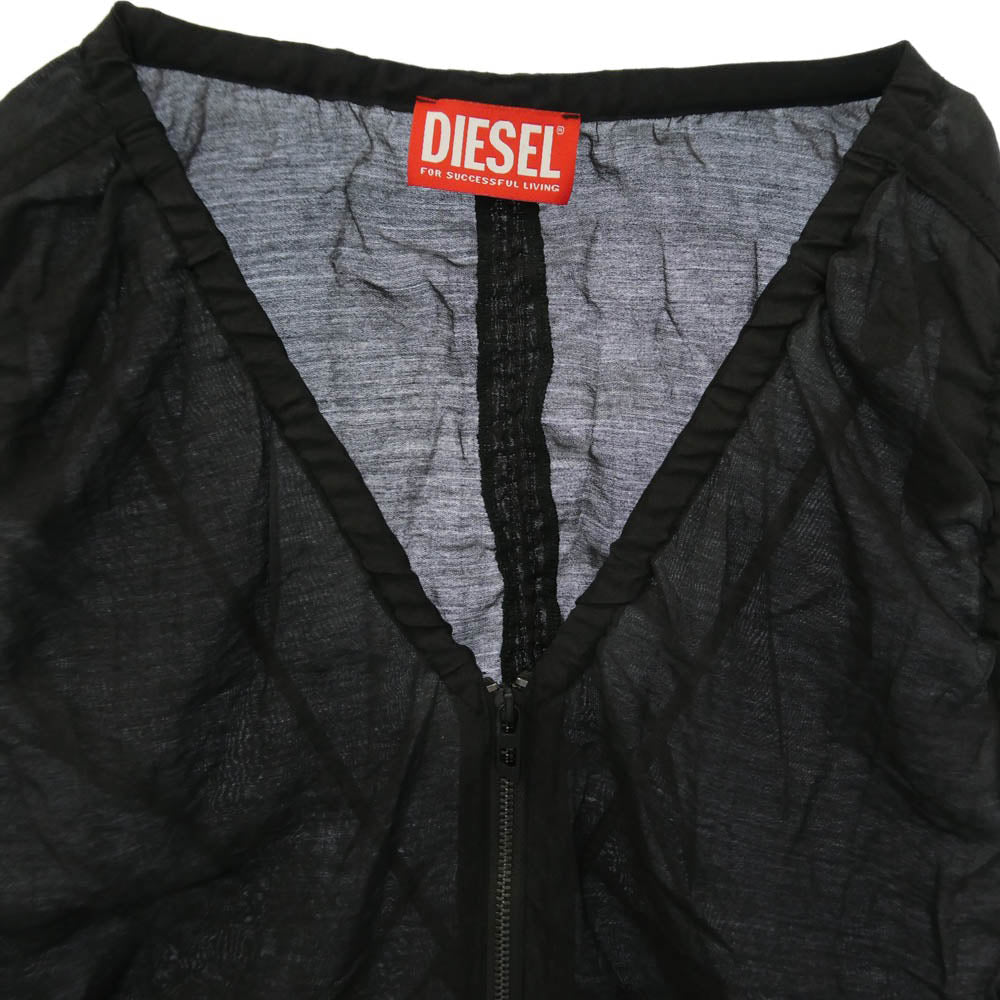 DIESEL ディーゼル A194180LHBA D-RESDEN スリーブレス カーゴ ドレス ノースリーブ ワンピース ブラック系 38【中古】