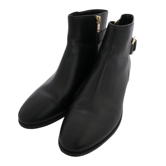 COACH コーチ C5772 Dany Bootie ダニー ブーティ 切り替え ベルテッド ショート ブーツ ブラック系 8【中古】