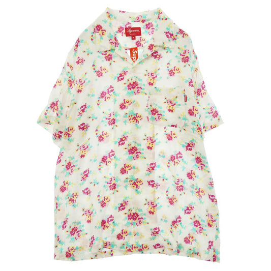 Supreme シュプリーム 20SS Floral Rayon S/S Shirt フローラル レーヨン ショートスリーブ 半袖 シャツ マルチカラー系 M【中古】