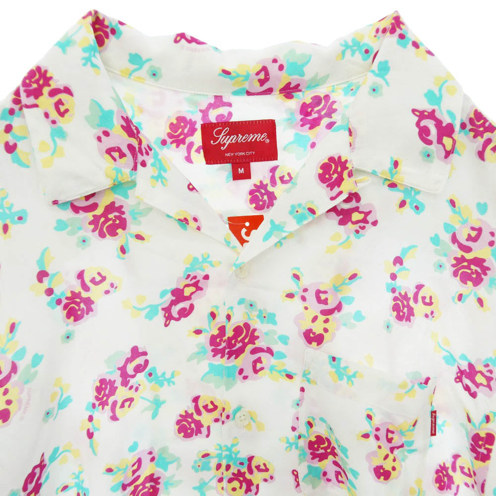 Supreme シュプリーム 20SS Floral Rayon S/S Shirt フローラル レーヨン ショートスリーブ 半袖 シャツ マルチカラー系 M【中古】